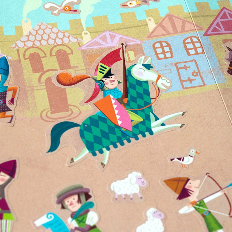 <p>100 autocollants médiévaux</p>